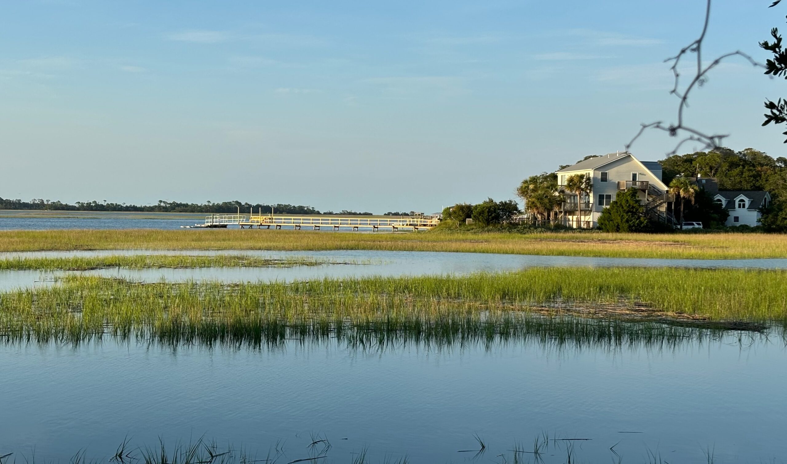 Low,Country,Marsh,In,Folly,Beach,,South,Carolina