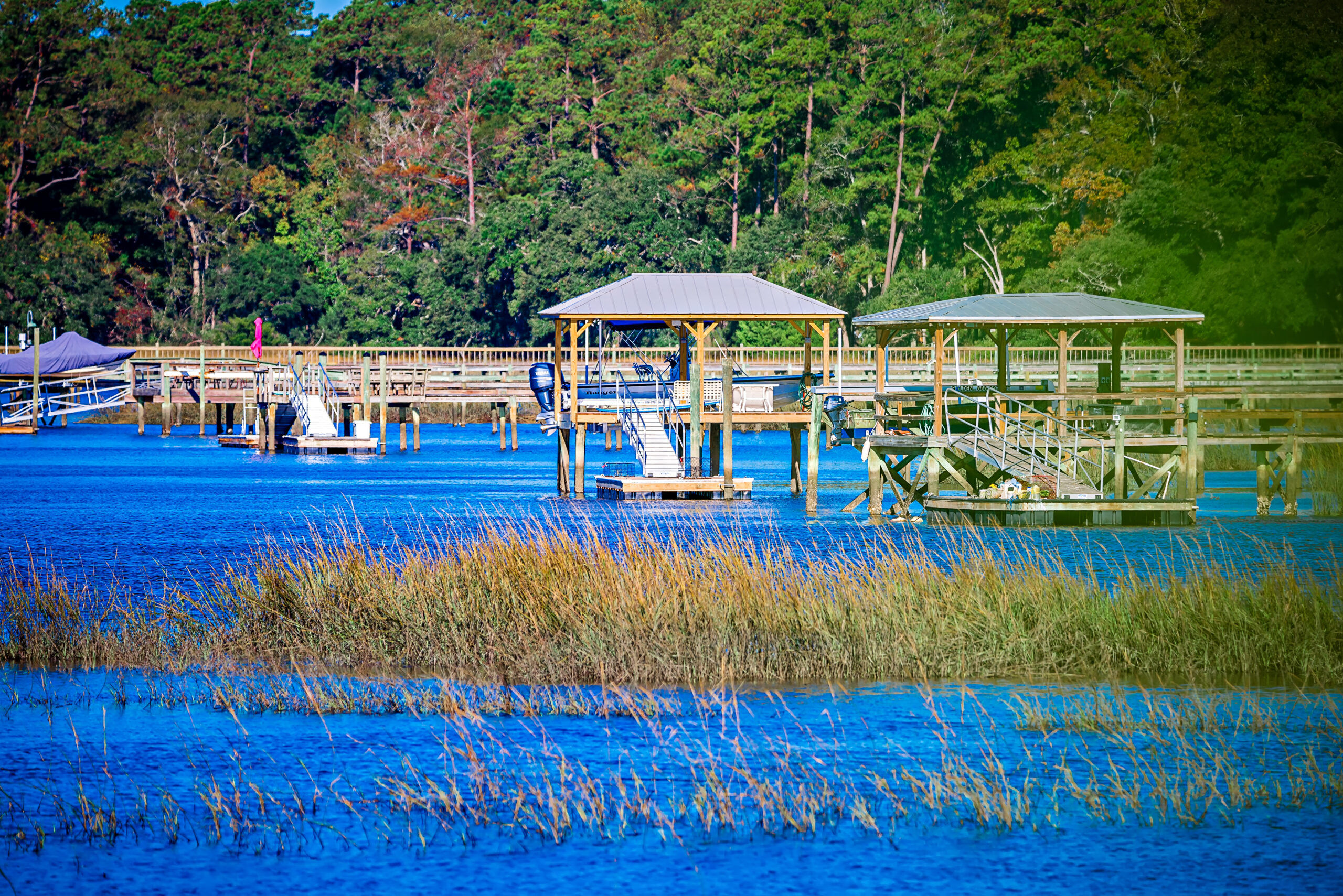 Waterway,And,Marsh,Views,On,Johns,Island,South,Carolina
